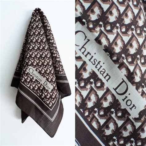 the rearest vintage christian dior scarfs with floral pattern|Christian Dior handkerchief price.